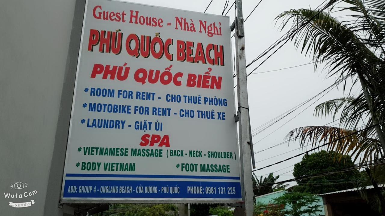 Phu Quoc Beach Guesthouse Eksteriør billede